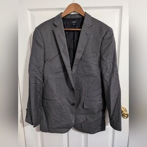 J Crew Blazer Mens 40R Gray 2 Button Loro Piana Super 130s Wool Ludlow Jacket